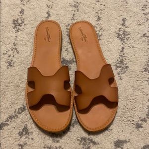 Brown slides/sandals